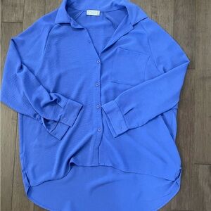 Blue collared shirt